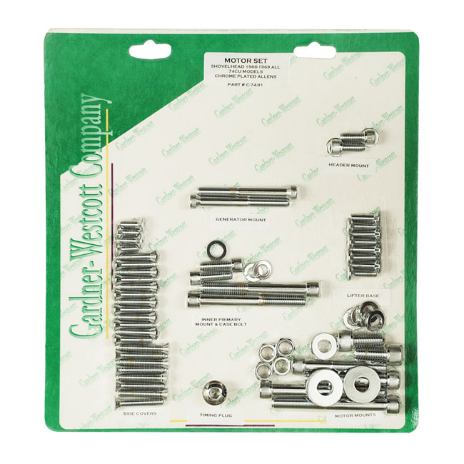 Motor screw sets