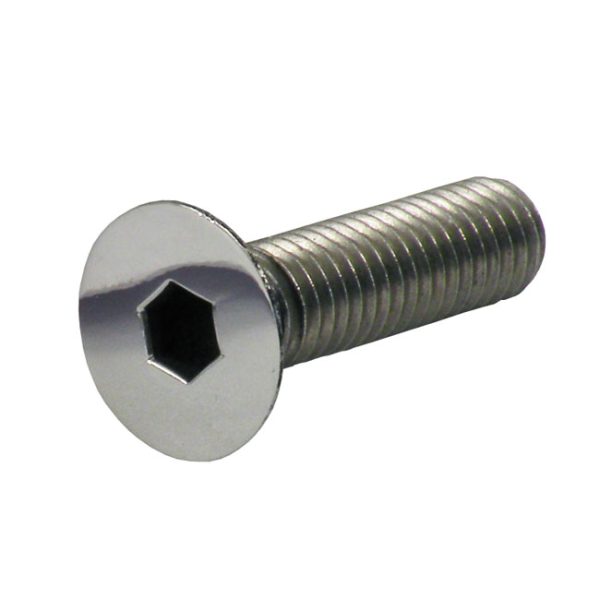 M10 X 30MM FLATHEAD ALLEN BOLT POL. SS