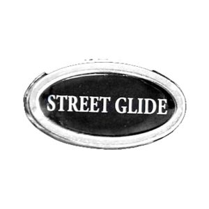 Biker pins Street Glide title pin