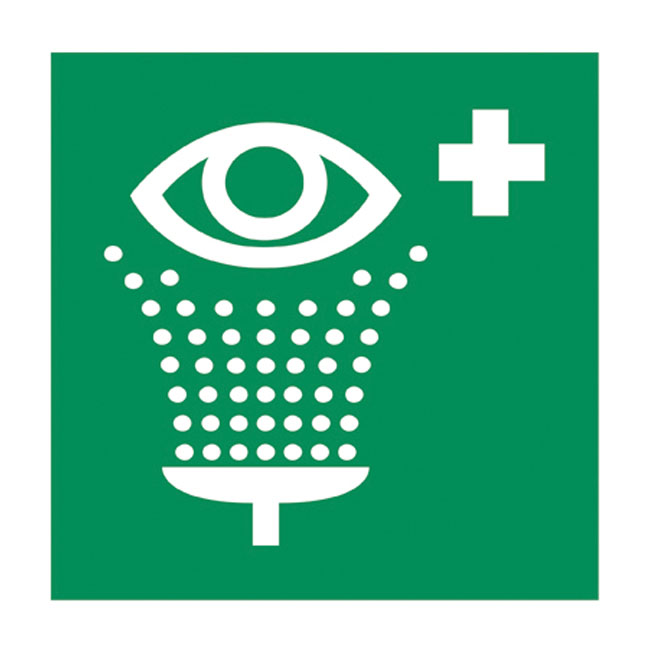 GM EYEWASH STICKER