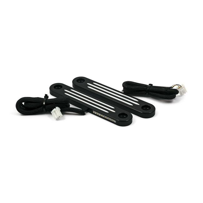 Custom Dynamics billet dynamic LED strips turn signals