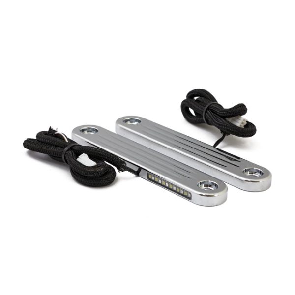 Custom Dynamics billet dynamic LED strips turn signals