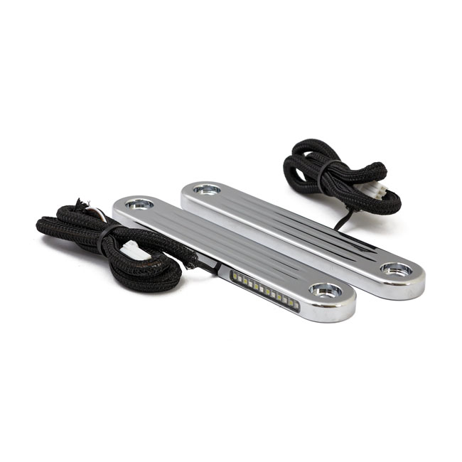 Custom Dynamics billet dynamic LED strips turn signals