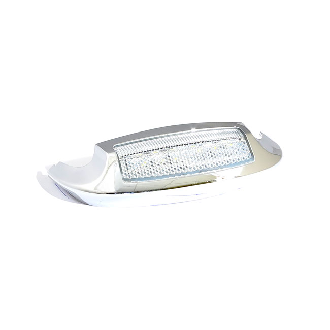 Custom Dynamics front fender tip with light chrome