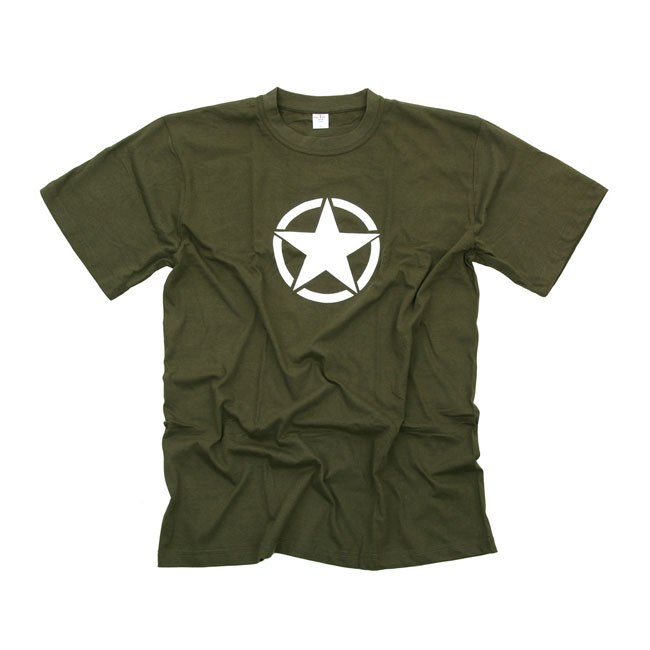 Fostex white star T-shirt green
