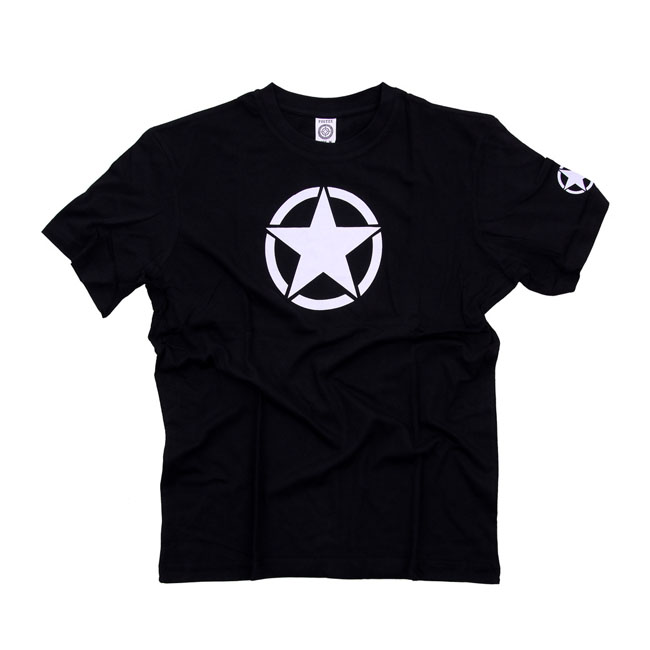 Fostex white star T-shirt black