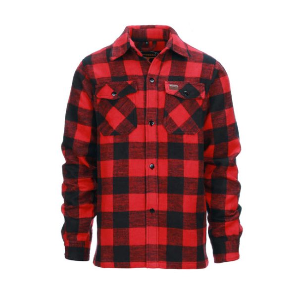 Lumberjack flannel shirt checkered red/black