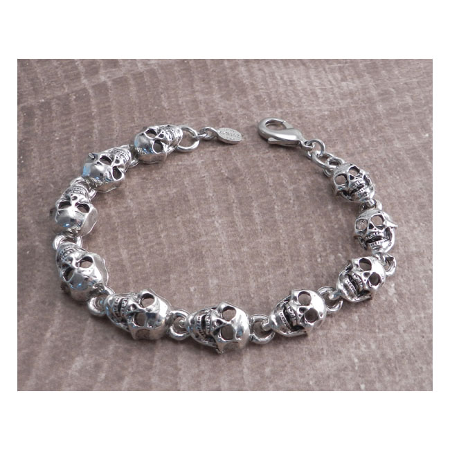 Amigaz Flat Skull Chain Bracelet 7