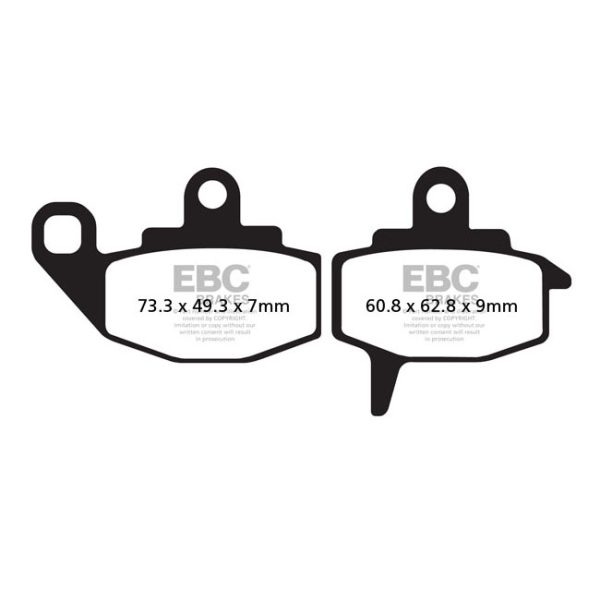 EBC V-pad Semi Sintered brake pads