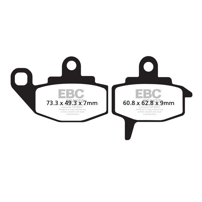 EBC V-pad Semi Sintered brake pads