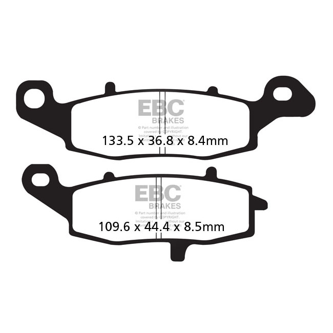 EBC V-pad Semi Sintered brake pads