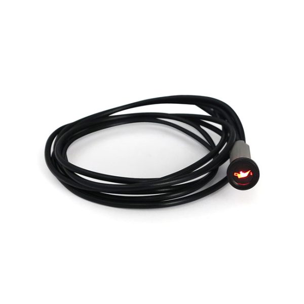 3/8 indicator light. Red