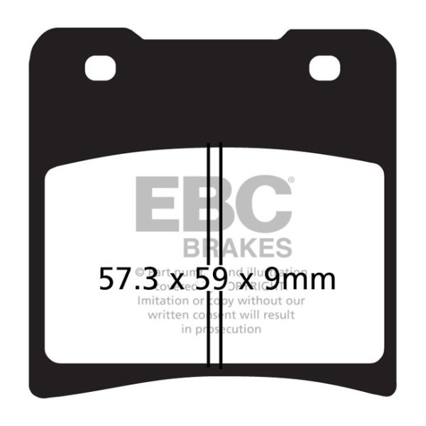 EBC V-pad Semi Sintered brake pads