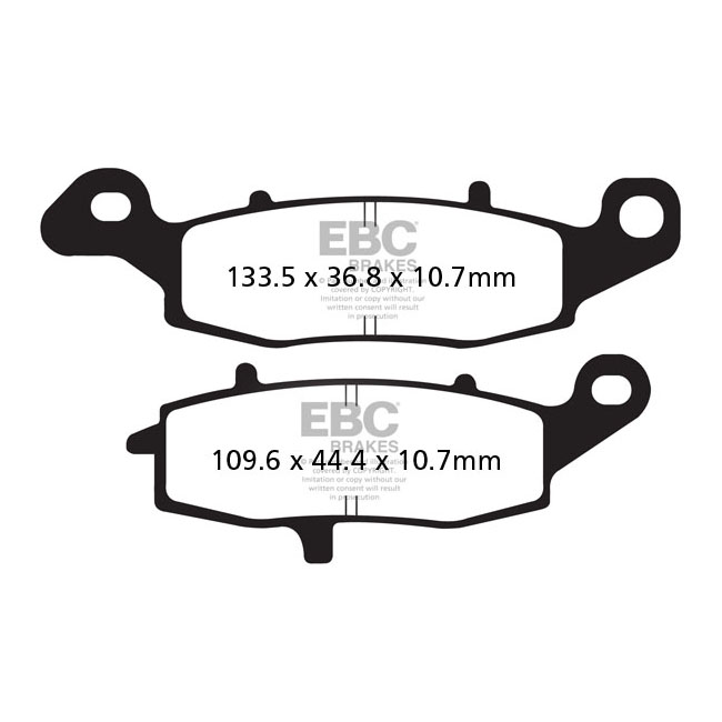 EBC V-pad Semi Sintered brake pads