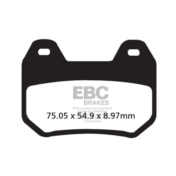 EBC V-pad Semi Sintered brake pads