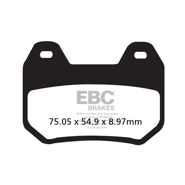EBC V-pad Semi Sintered brake pads