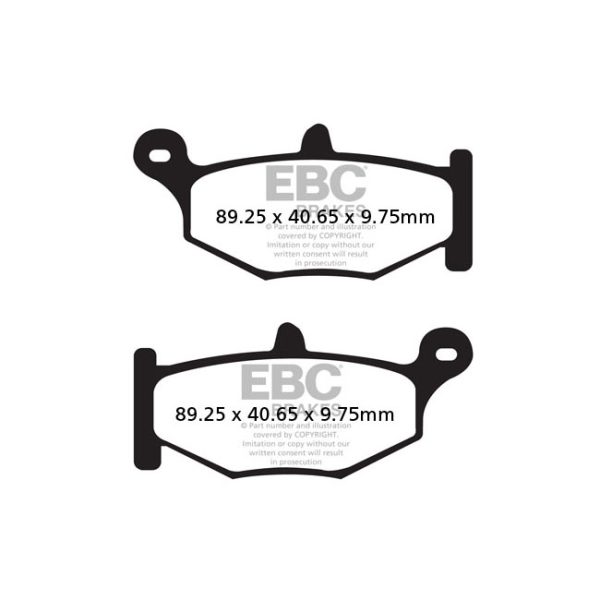 EBC V-pad Semi Sintered brake pads