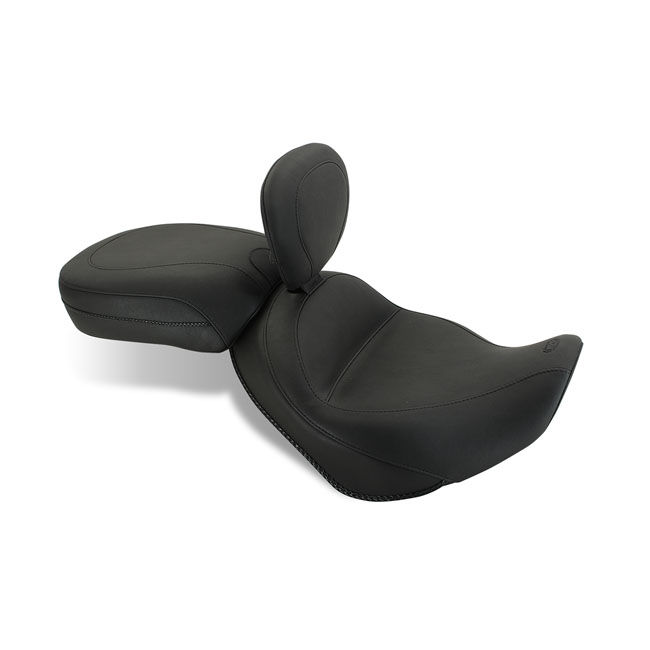 Mustang 2-p vintage touring seat plain black