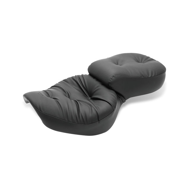 Mustang 1-piece 2-up wide touring regal seat plain black