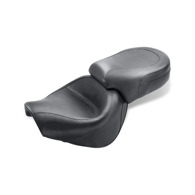 Mustang 2-p wide touring vintage seat plain black