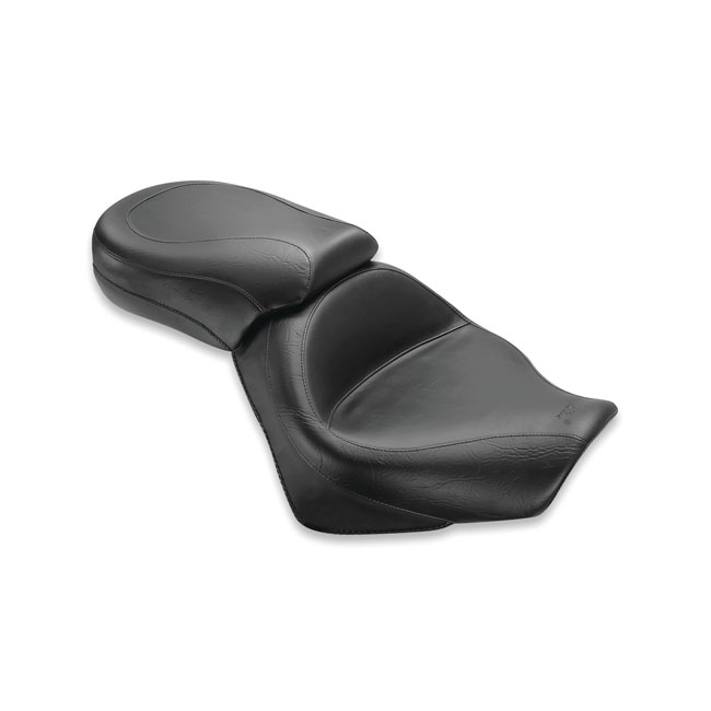 Mustang 2-p wide touring vintage seat plain black