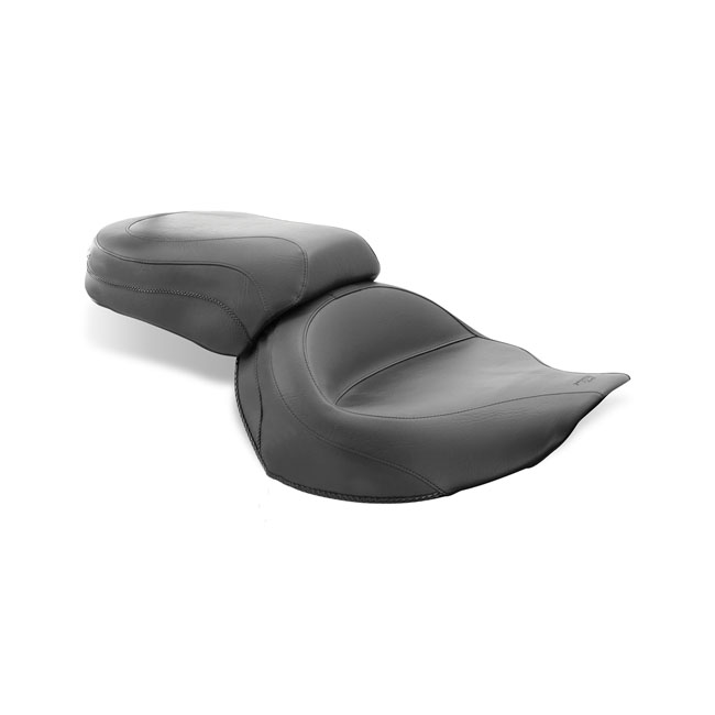 Mustang wide touring vintage solo seat plain black