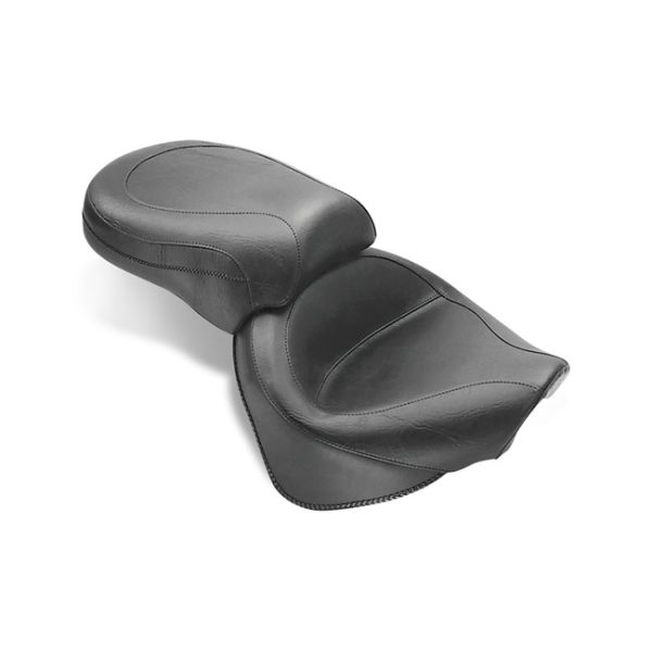Mustang 2-p wide touring vintage seat plain black