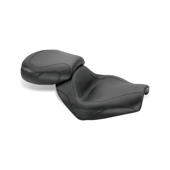 Mustang 2-p sport touring vintage seat plain black