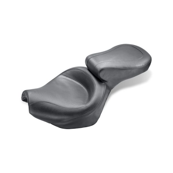 Mustang wide touring vintage seat plain black