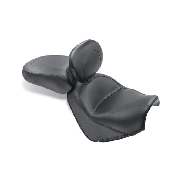 Mustang 2-p wide touring vintage seat plain black
