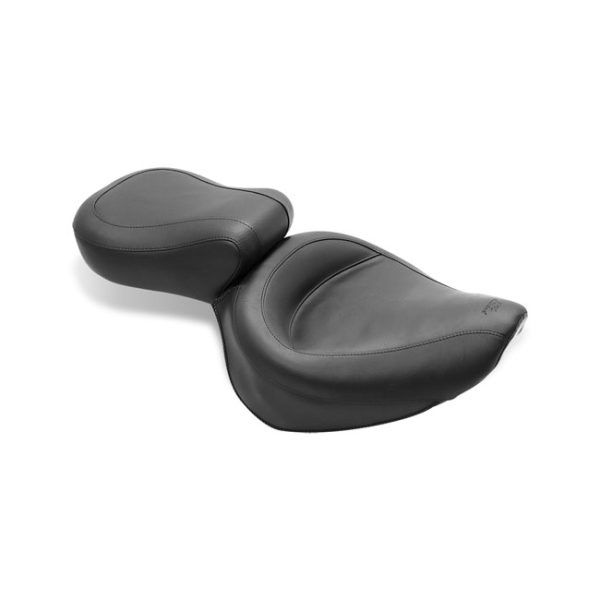 Mustang wide touring vintage seat plain black