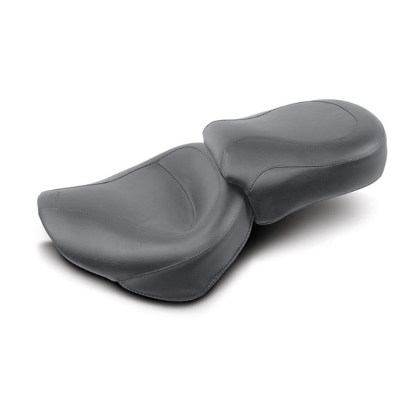 Mustang 2-p wide touring vintage seat plain black