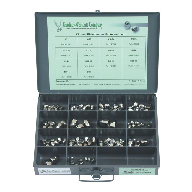 Acorn nut assortment tray