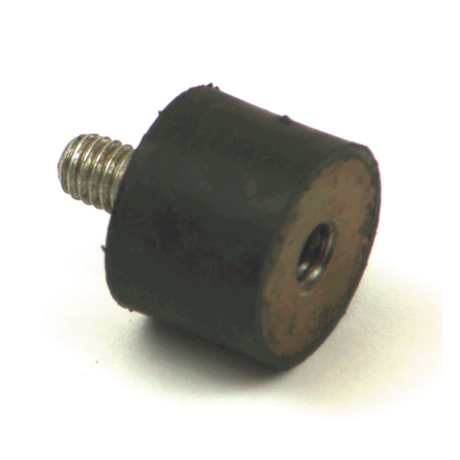 Isolating rubber mounting studs. Internal spring