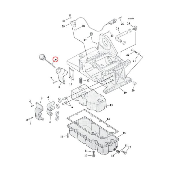 Oil tank fill plug
