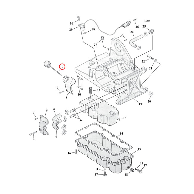 Oil tank fill plug
