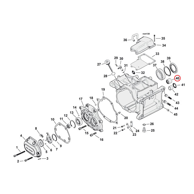 Needle bearing transmission