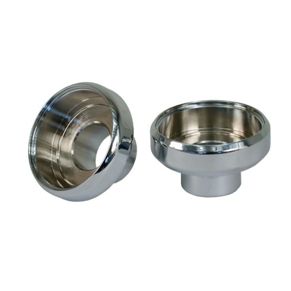 Frame neck cups. Chrome