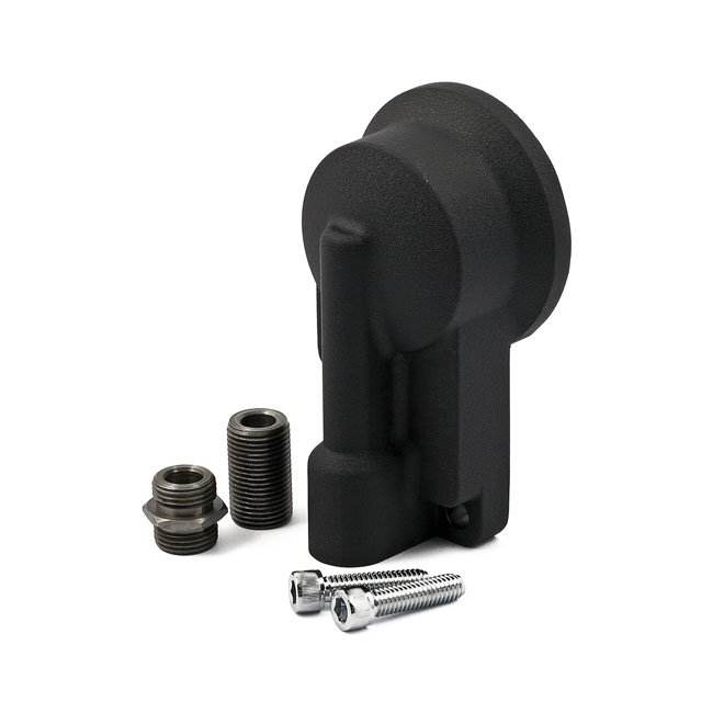 Oil filter mount bracket kit. Black