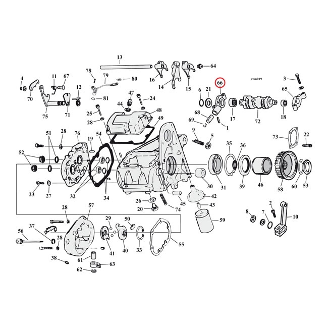 Shifter cam support