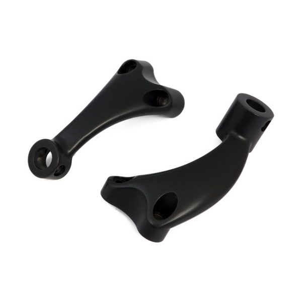 XL Sportster forward control foot peg support set. Black