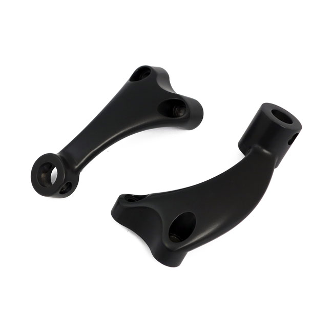 XL Sportster forward control foot peg support set. Black