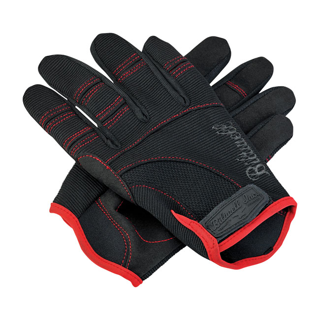 Biltwell Moto gloves black/red