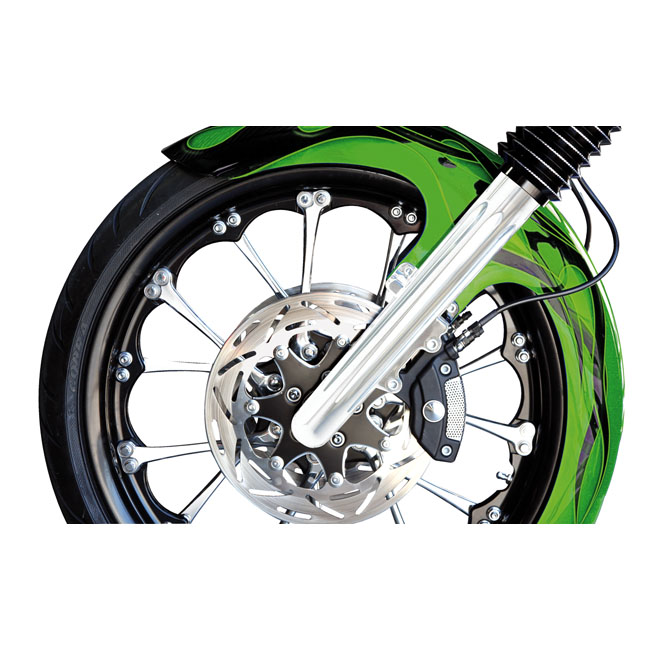 Arlen Ness 49mm Hot Legs dual disc Deep Cut