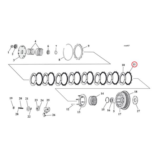 Alto clutch plate set