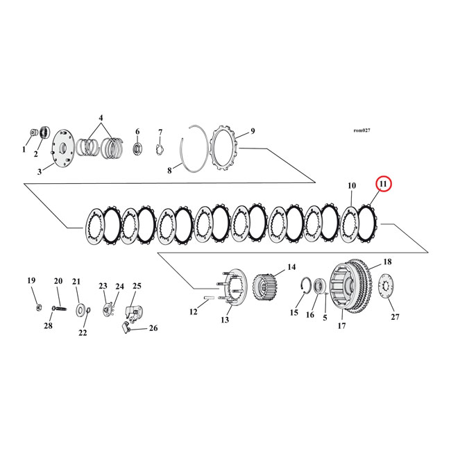 Alto clutch plate set