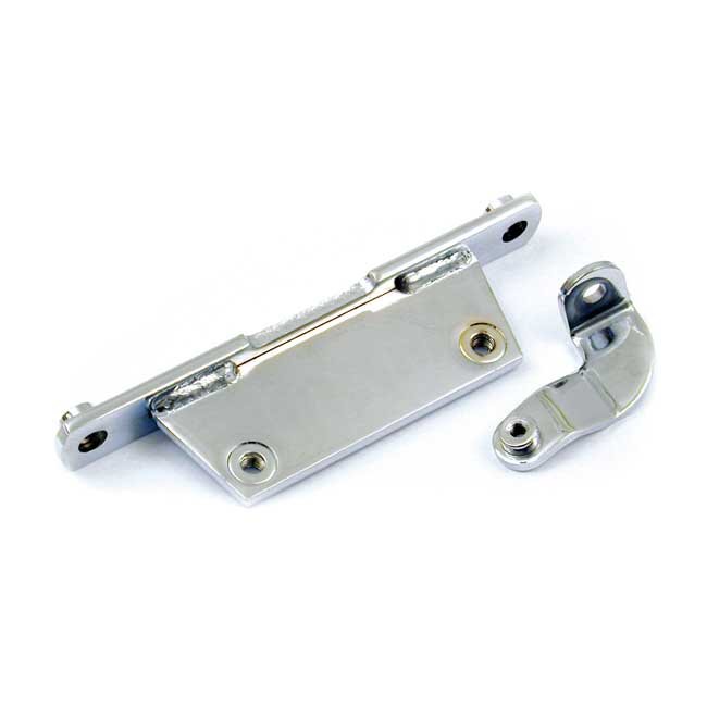 Oil tank mount bracket kit. Chrome