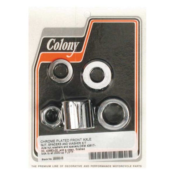 Colony axle spacer kit front