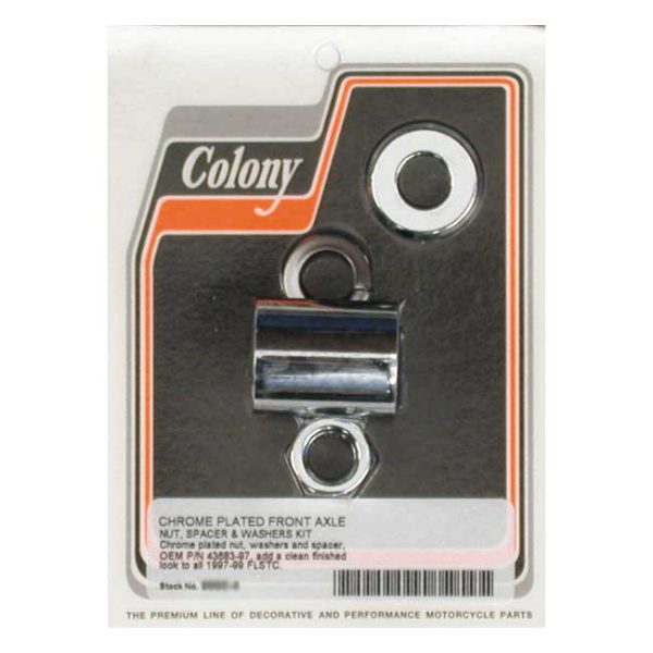 Colony axle spacer kit front