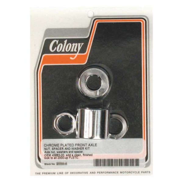 Colony axle spacer kit front